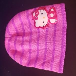Hello Kitty Striped Beanie
